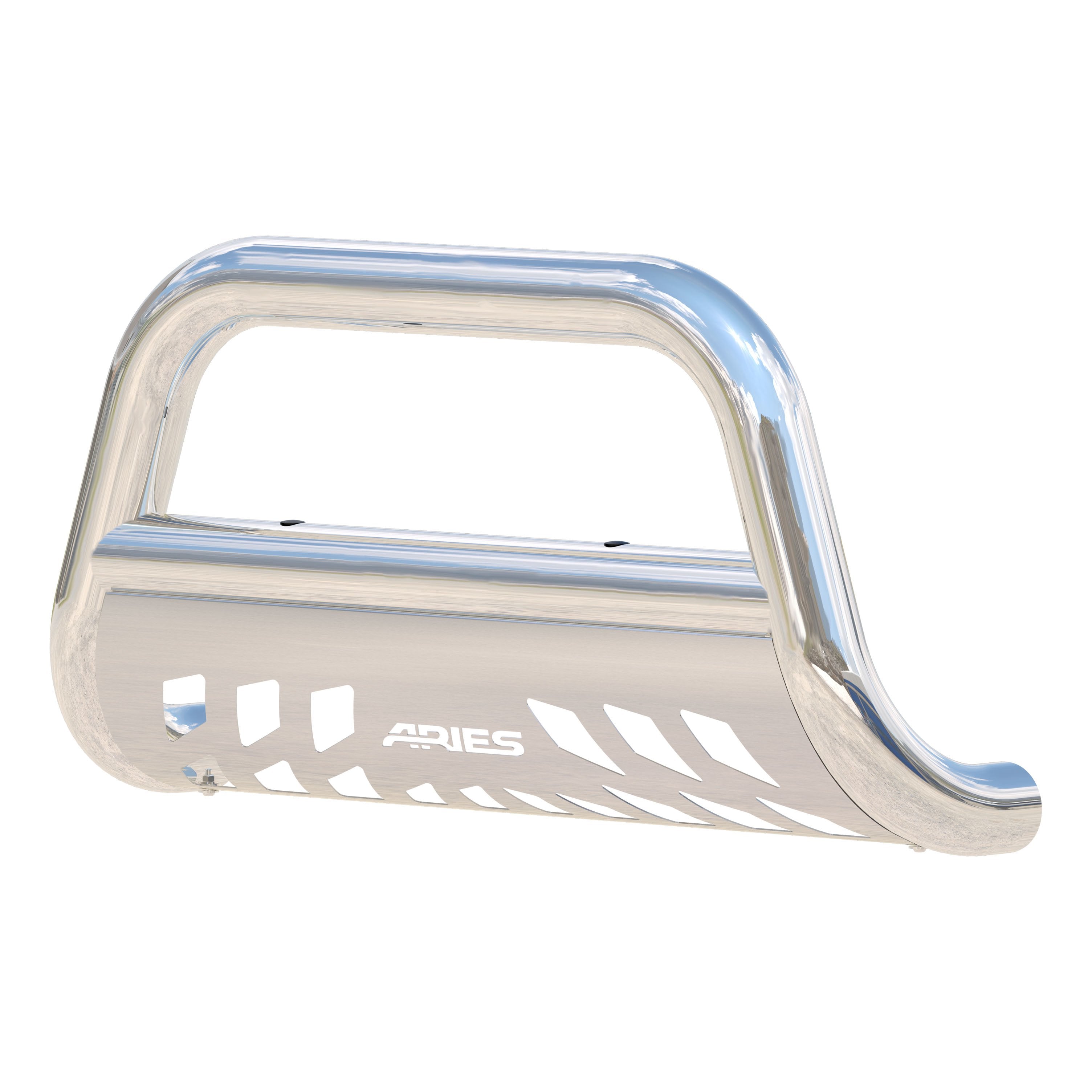 ARIES 3" Polished Stainless Bull Bar, 2019 Chevy/GMC Silverado/Sierra 1500 LD/Limited