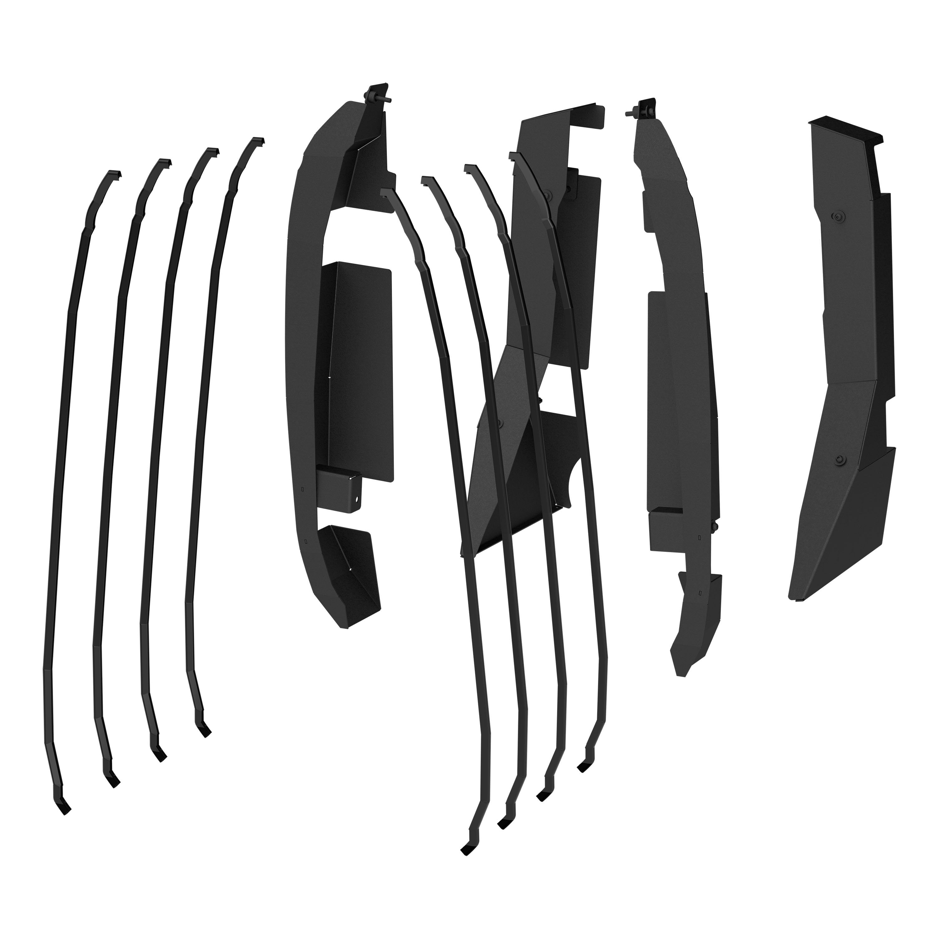 ARIES Door Hinge Covers for ARIES Tube Doors - Ford Bronco 4-Door, 2021-2026 Ford Bronco