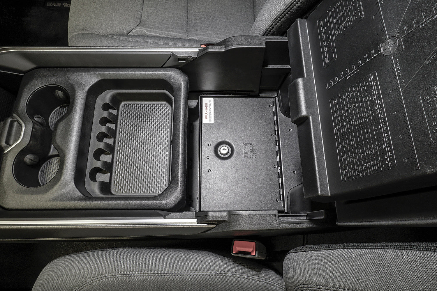 Console Safe 19-23 Ram 1500/2500/3500 w/ Fixed Floor Console w/o Sliding Console Trays with Cup Holder Lids Tuffy Security Products
