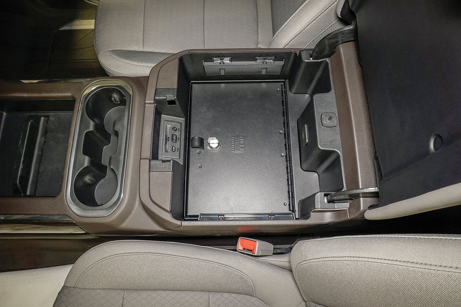 Console Safe Chevy/GMC Silverado/Sierra w/o Wireless Charging Pad 2019-2025 | Standard KeyTuffy Security Products