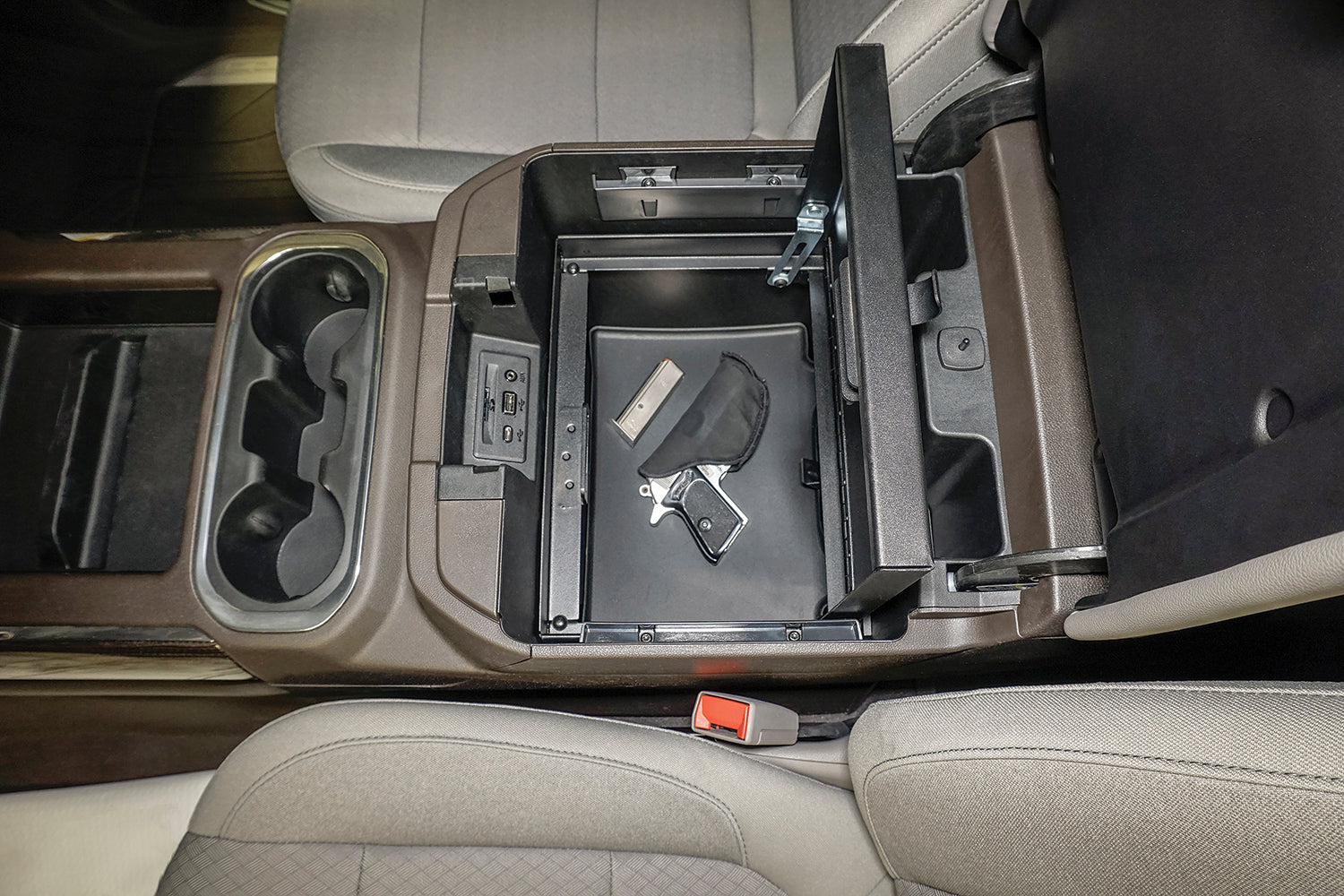 Console Safe Chevy/GMC Silverado/Sierra w/o Wireless Charging Pad 2019-2025 | Standard KeyTuffy Security Products