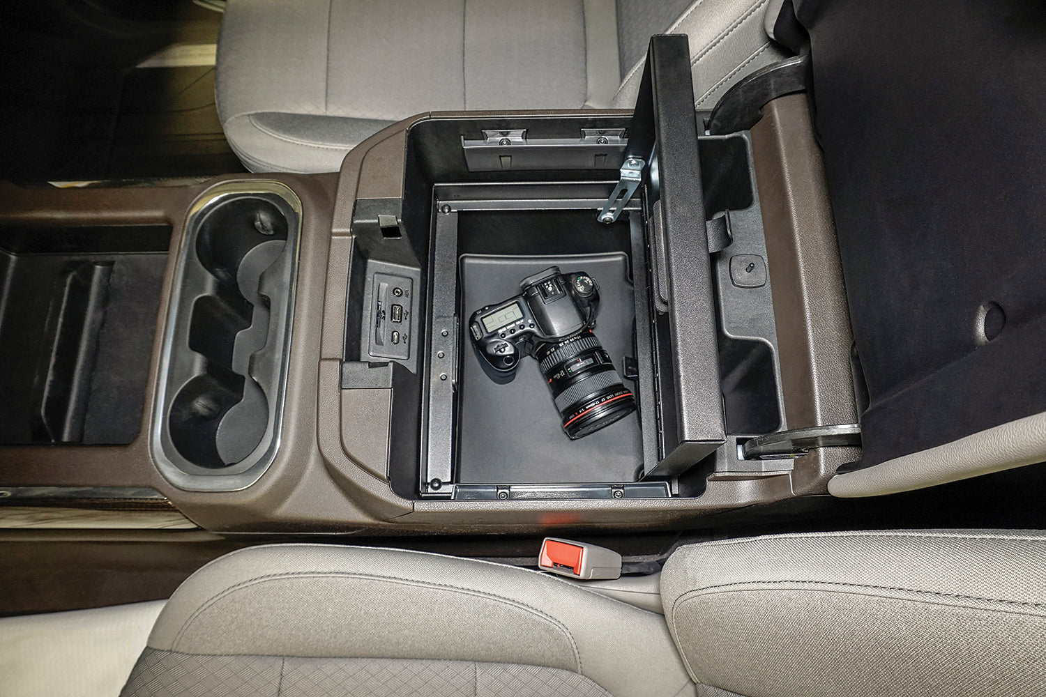 Console Safe Chevy/GMC Silverado/Sierra w/o Wireless Charging Pad 2019-2025 | Standard KeyTuffy Security Products