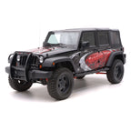 ARIES 3" Round Black Steel Side Bars, 2018 Jeep Wrangler