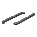 ARIES 3" Round Black Steel Side Bars, 2018-2026 Jeep Wrangler