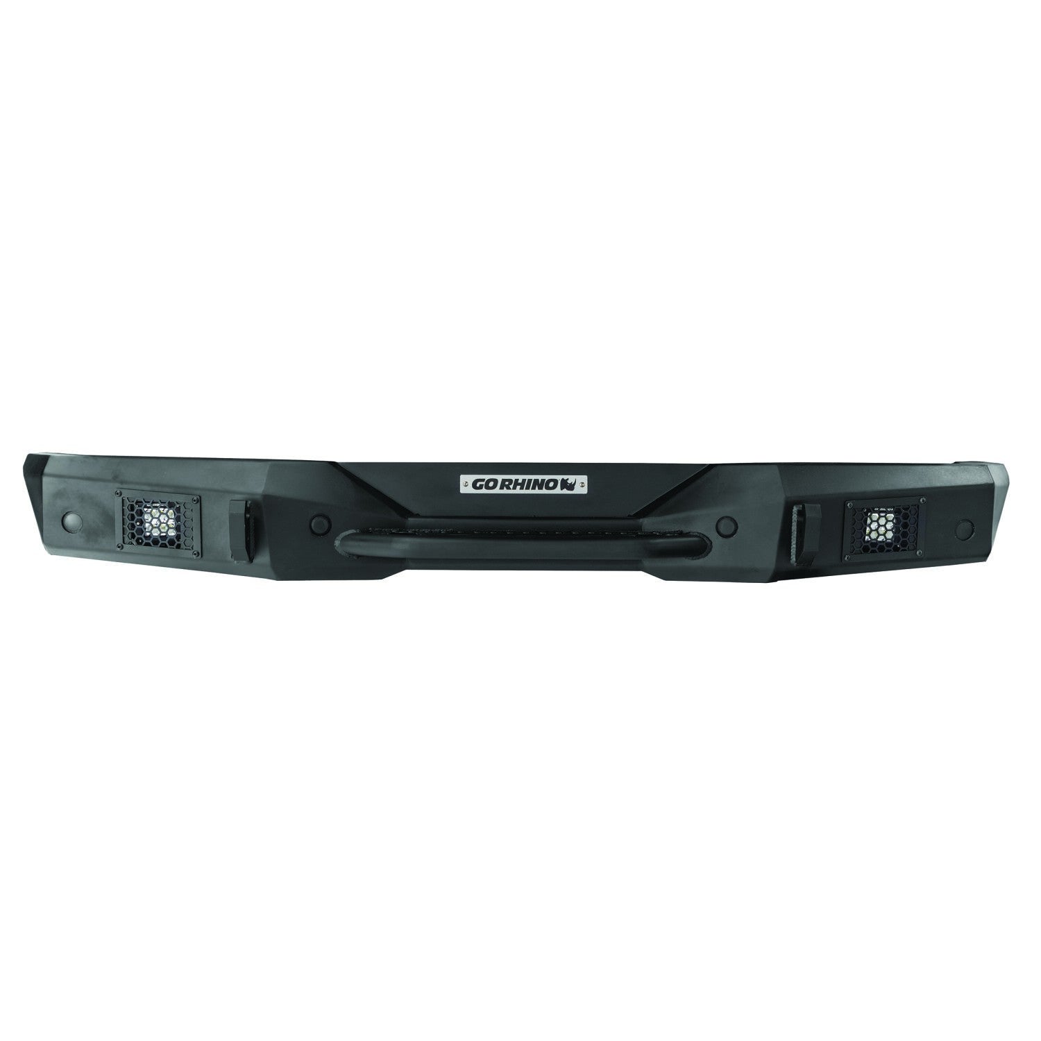 Rockline Rear Full Width Bumper for Ford Bronco Textured Black 2018-2026 Jeep Wrangler Go Rhino