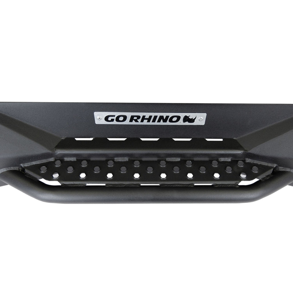 Rockline Rear Full Width Bumper for Ford Bronco Textured Black 2018-2026 Jeep Wrangler Go Rhino