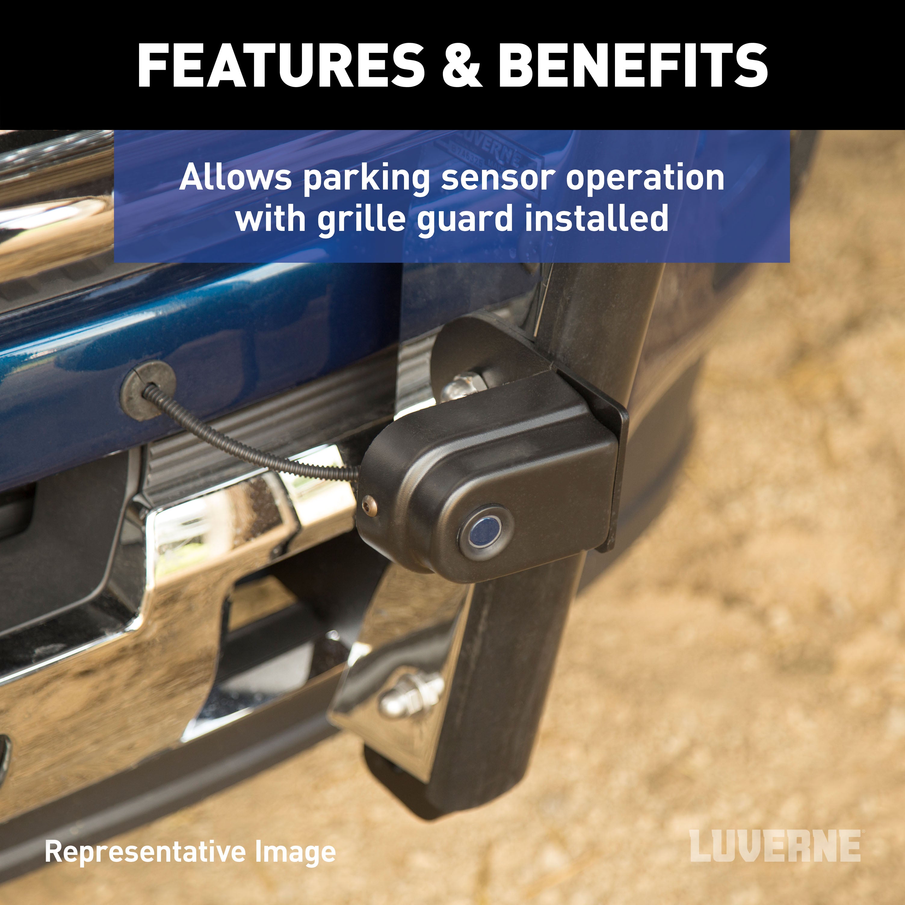 LUVERNE Prowler Max Grille Guard Parking Sensor Relocation Kit, 2019 Chevy/GMC Silverado/Sierra 1500