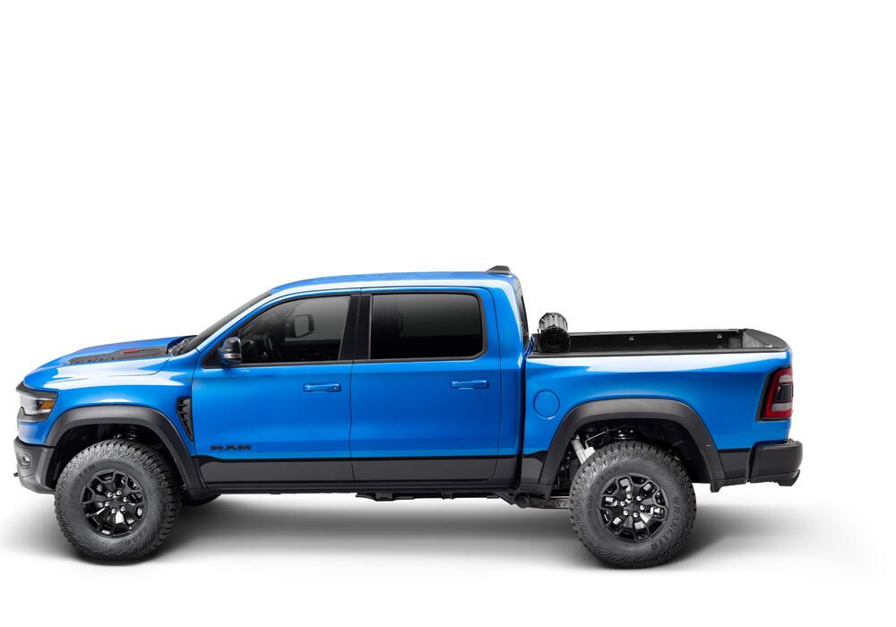 Revolver X2 Hard Rolling Truck Bed Cover Rail Mounts Near Top of Bed Rail Rails Can Be Lowered Using Drop Down Brackets 2007-2021 Toyota Tundra 5 Foot 6 Inch Bed without Deck Rail System without Trail Special Edition Storage Boxes BAK