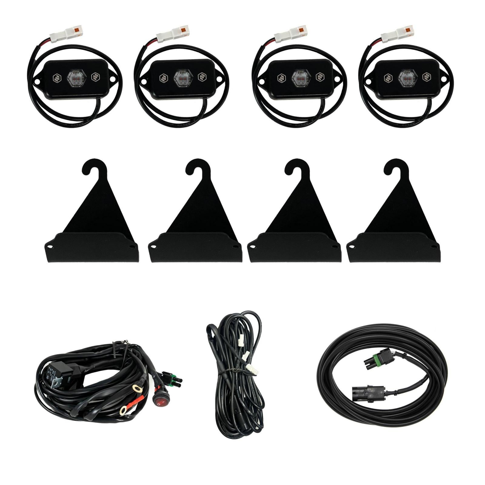 Bed Rail Cargo Light Kit for 2005+ Tacoma / 2007+ Tundra, Red