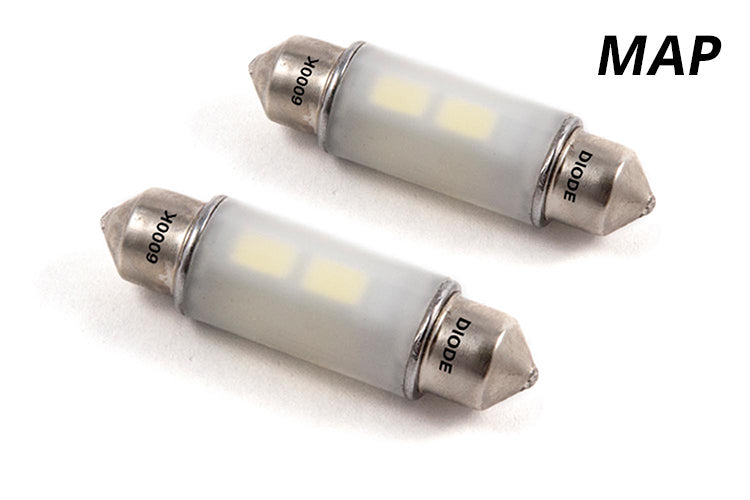 Diode Dynamics 39mm SMF2 LED Green (pair)