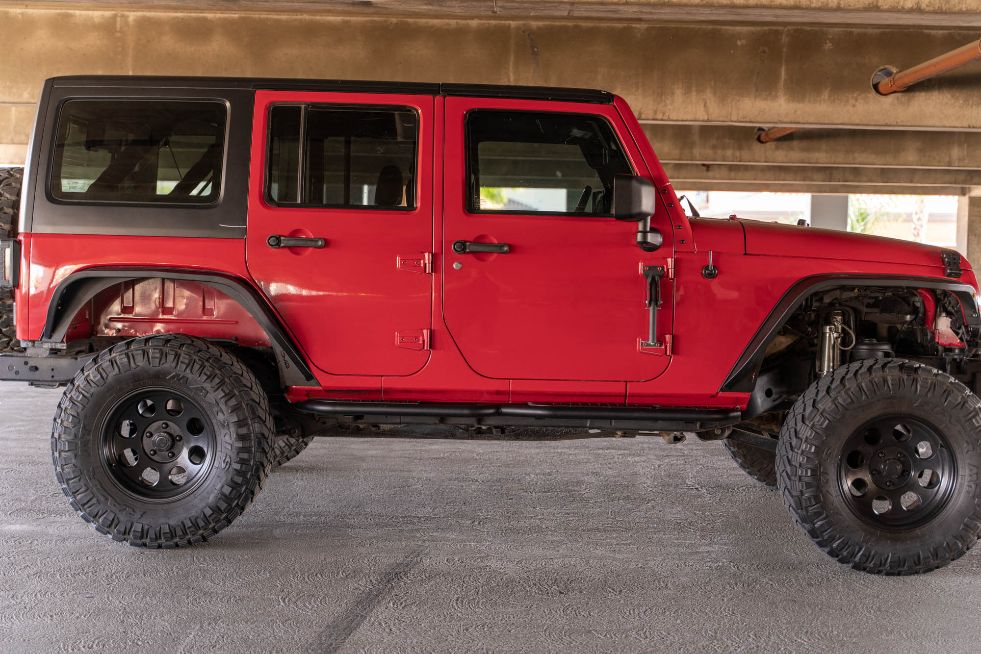 4-Door Jeep Wrangler JK OE Plus Side Steps - Apollo Off-Road