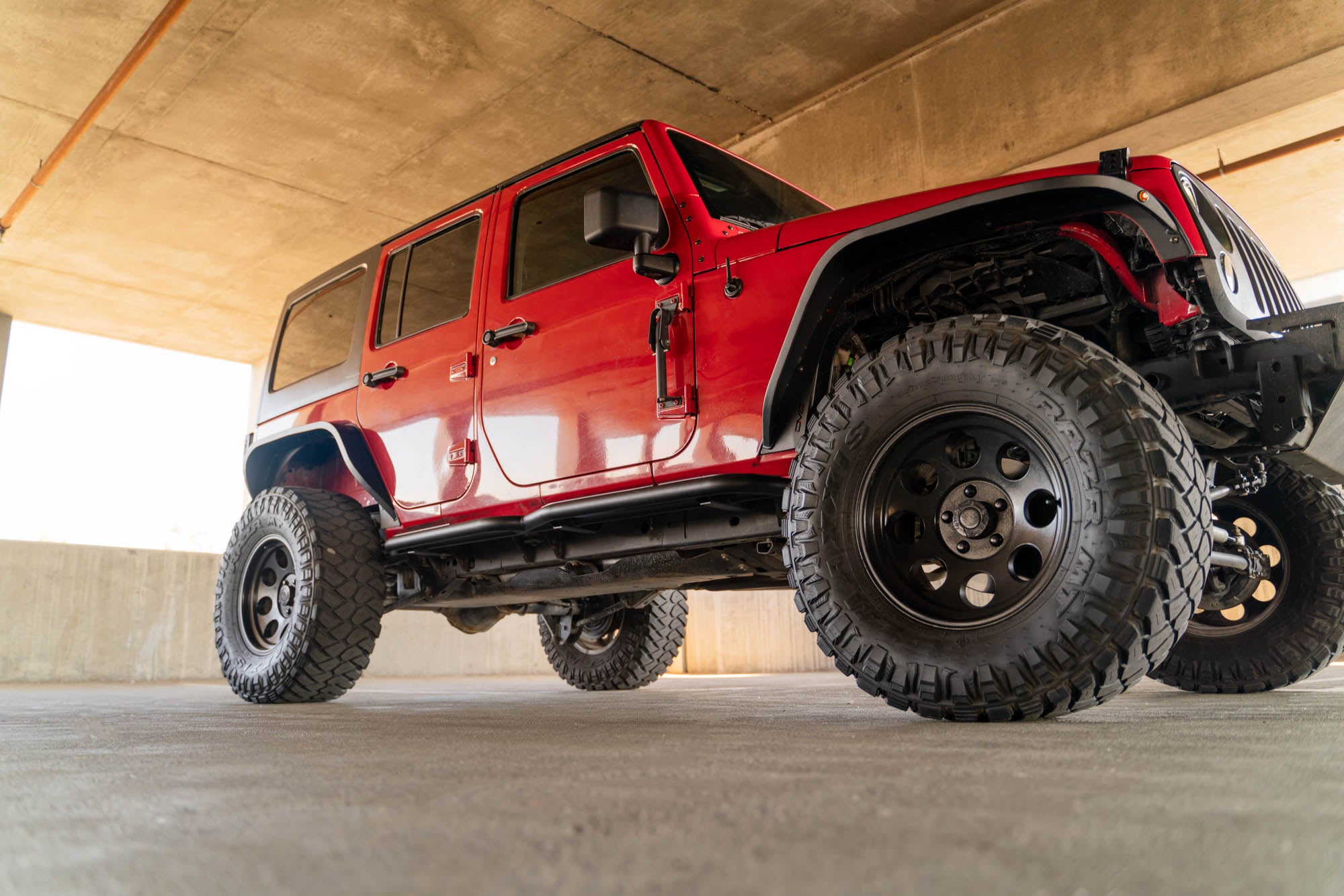 4-Door Jeep Wrangler JK OE Plus Side Steps - Apollo Off-Road
