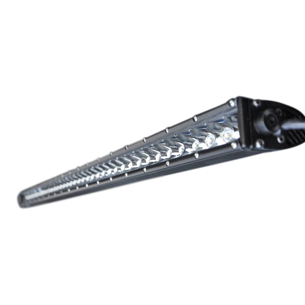 40 in. Single Row LED Light Bar; Chrome Face - Apollo Off-Road