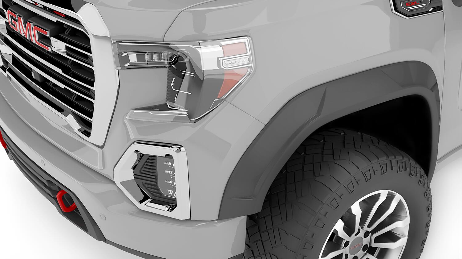 Drt Style Fender Flares Frt And Rr 19-26 GMC Sierra 1500 Bushwacker