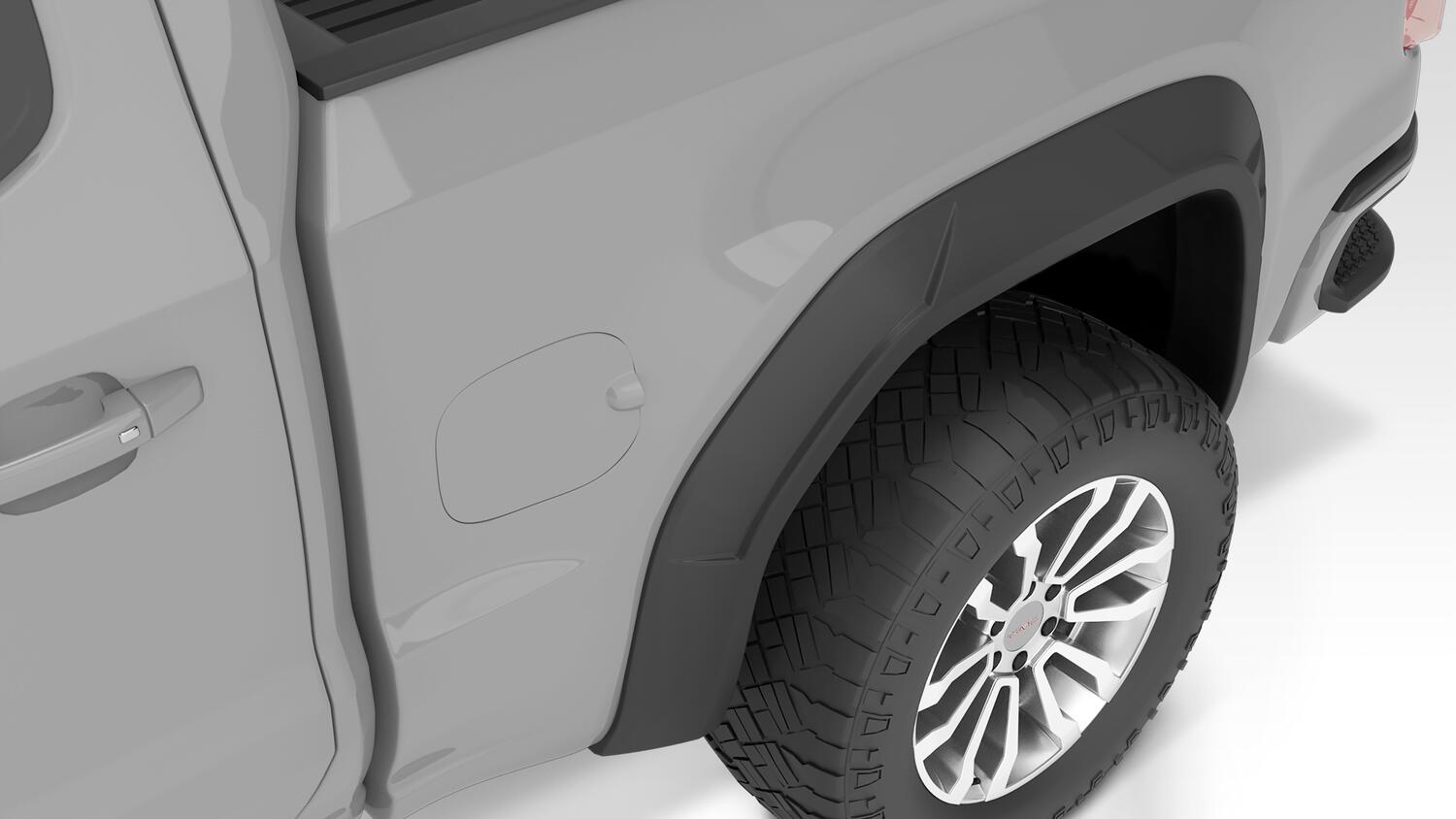 Drt Style Fender Flares Frt And Rr 19-26 GMC Sierra 1500 Bushwacker