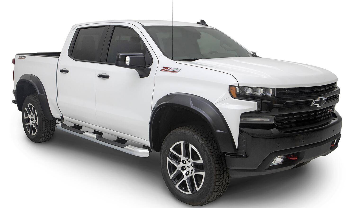 Drt Style Fender Flares Front And Rear For 2019-2021 Chevrolet Silverado 1500/2022 Chevrolet Silverado 1500 Ltd Bushwacker