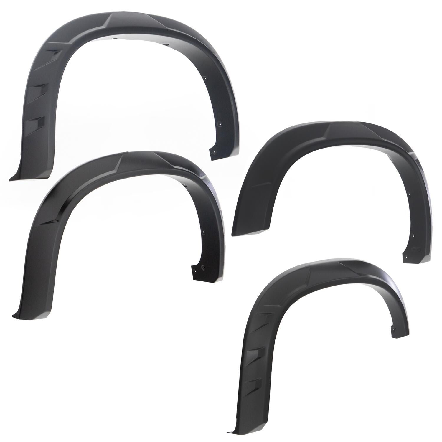 Drt Style Fender Flares Front And Rear For 2019-2021 Chevrolet Silverado 1500/2022 Chevrolet Silverado 1500 Ltd Bushwacker