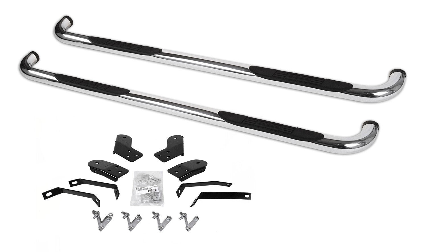 4000 Series SideSteps With Mountins Bracket Kit Polished Stainless Steel 2010-2026 Dodge Ram 2500/3500 Go Rhino