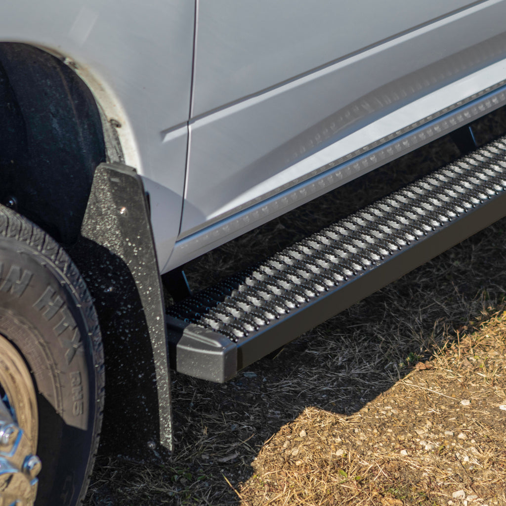 LUVERNE Grip Step 7" x 78" Black Aluminum Running Boards, 2020-2026 Ford F-250/F-350/F-450 Super Duty