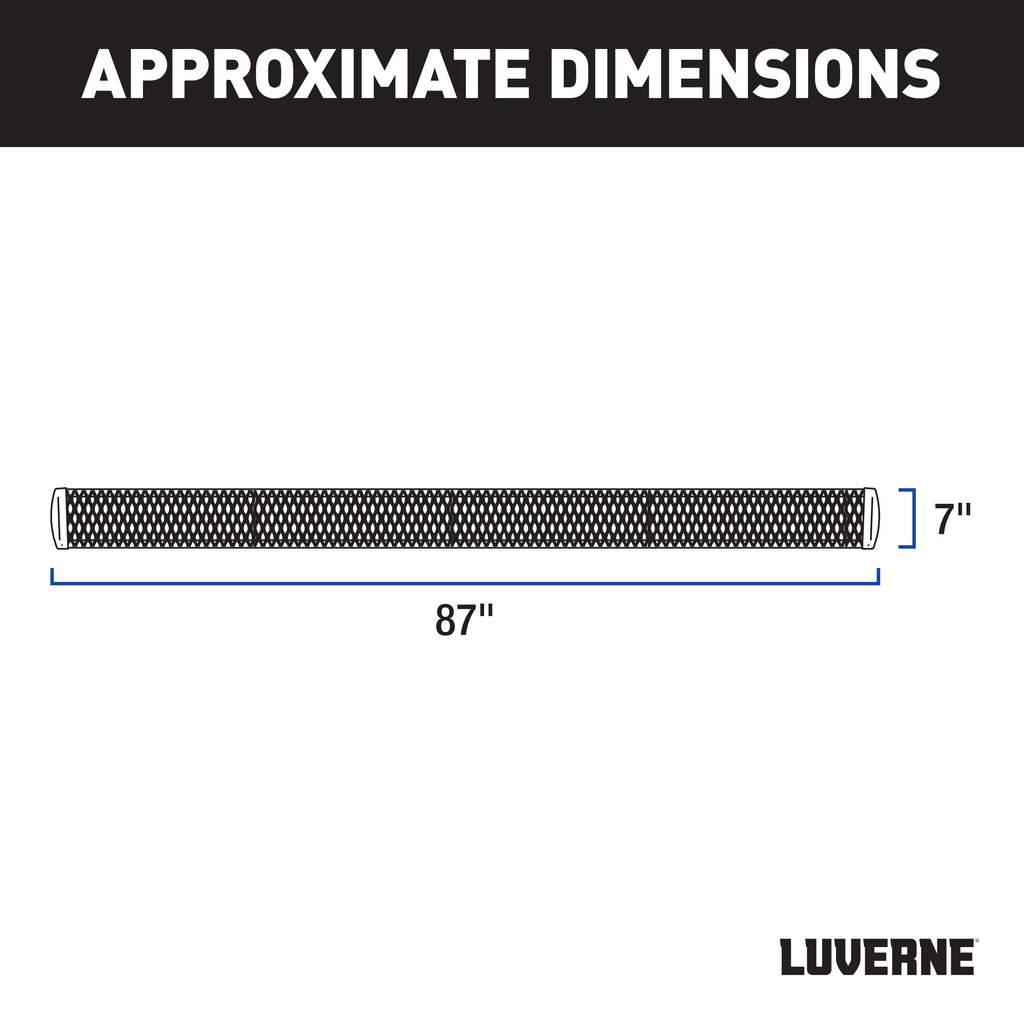 LUVERNE Grip Step 7" x 88" Aluminum W2W Running Boards, 2020-2026 Chevy/GMC Silverado/Sierra 2500HD/3500HD