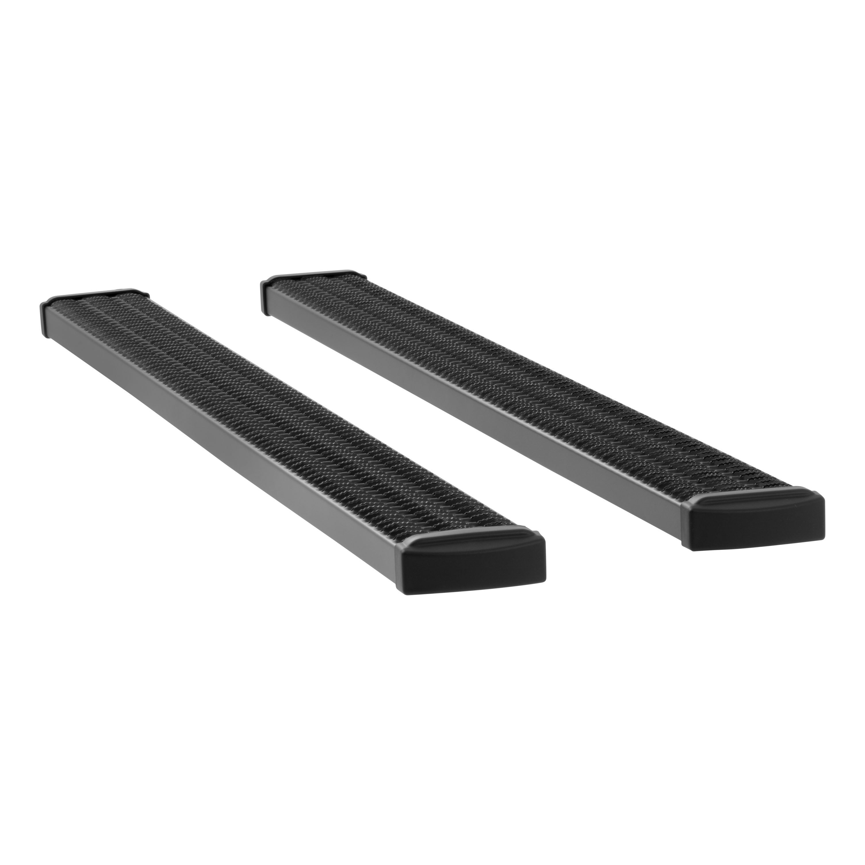 LUVERNE Grip Step 7" x 88" Black Aluminum Running Boards, 2015-2026 Ford F-150