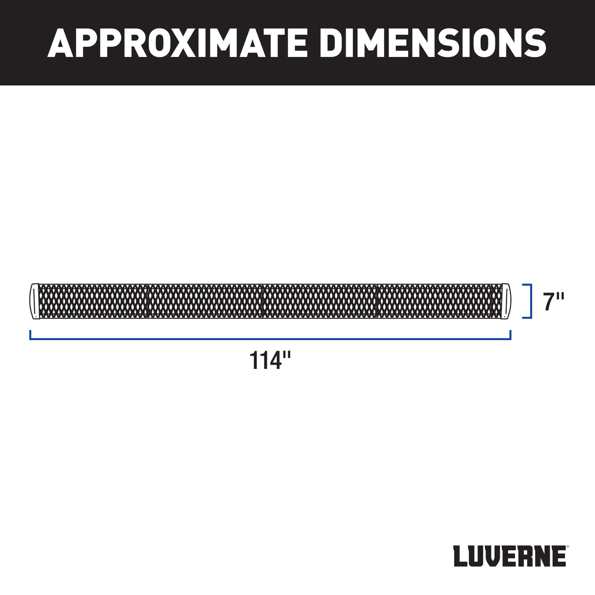 LUVERNE Grip Step 7" x 114" Aluminum W2W Running Boards, 2020-2026 Chevy/GMC Silverado/Sierra 2500HD/3500HD