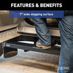 LUVERNE Grip Step 7" x 114" Aluminum W2W Running Boards, 2020-2026 Chevy/GMC Silverado/Sierra 2500HD/3500HD