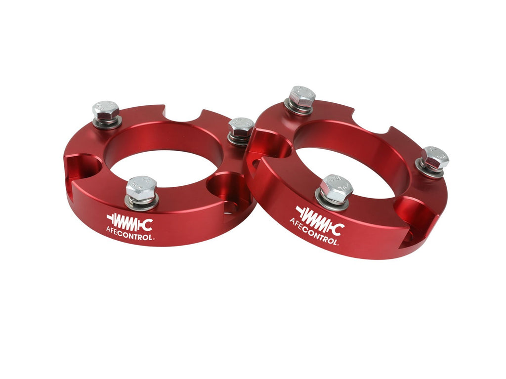aFe Control 2.0 Inch Leveling Kit Red Toyota 4Runner 03-09/Fj Cruiser/Tacoma 05-23
