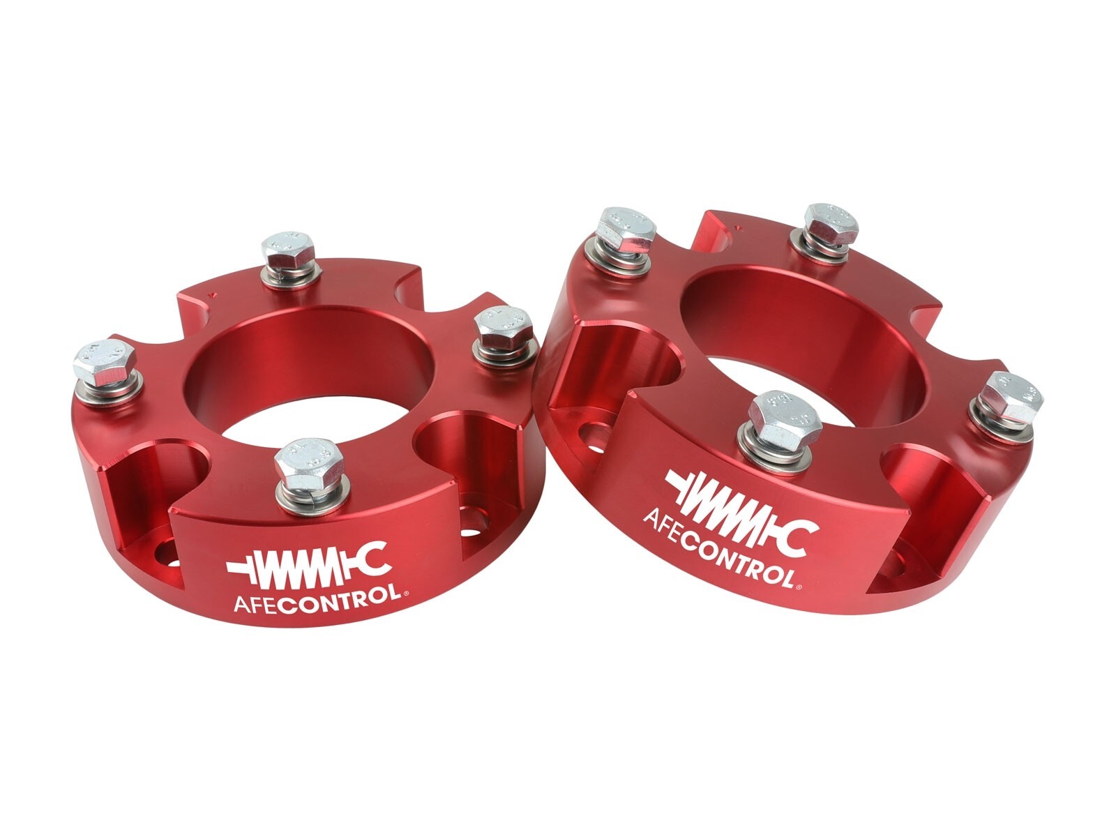 aFe Control 1.875 Inch Leveling Kit Red Toyota Tundra 22-26 V6-3.4L Twin Turbo