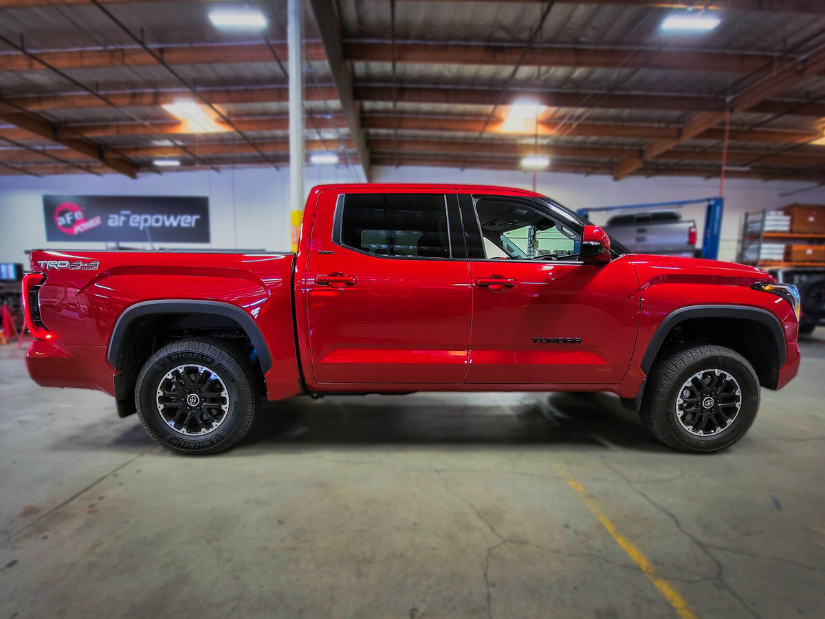 aFe Control 1.875 Inch Leveling Kit Red Toyota Tundra 22-26 V6-3.4L Twin Turbo