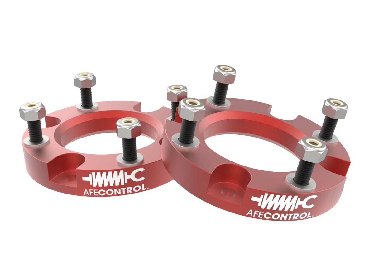 aFe Control 1.5 Inch Leveling Kit Red Toyota Tacoma 24-26 4WD
