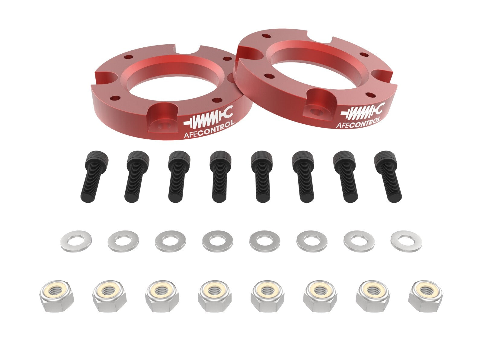 aFe Control 1.5 Inch Leveling Kit Red Toyota Tacoma 24-26 4WD