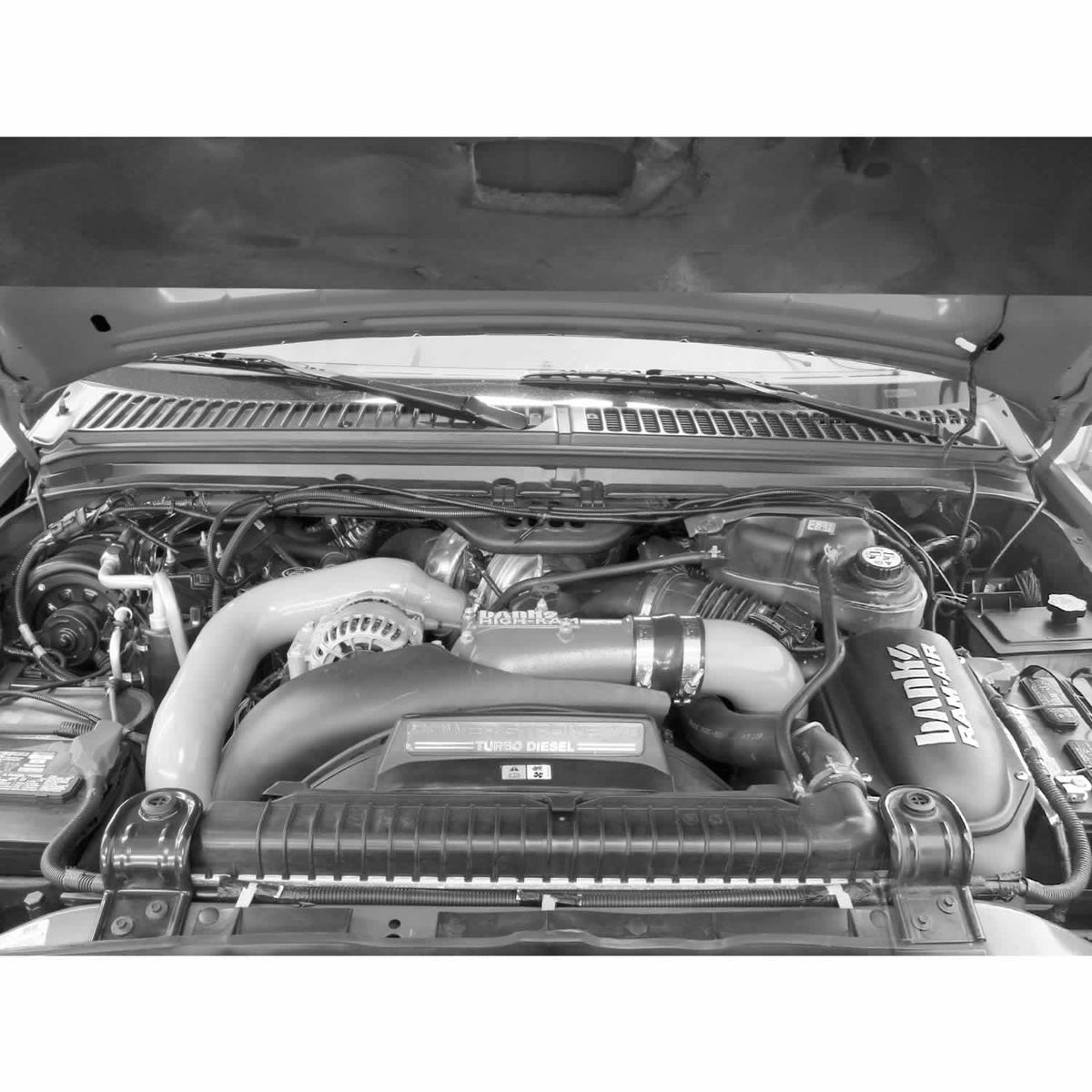 Ram-Air Cold-Air Intake System Oiled Filter 03-07 Ford 6.0L Banks Power
