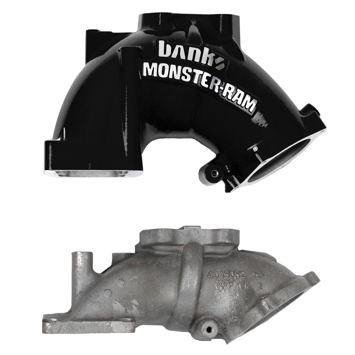 Monster-Ram Intake System for 19-24 Ram 2500/3500 6.7L Cummins Black Powdercoat Banks Power