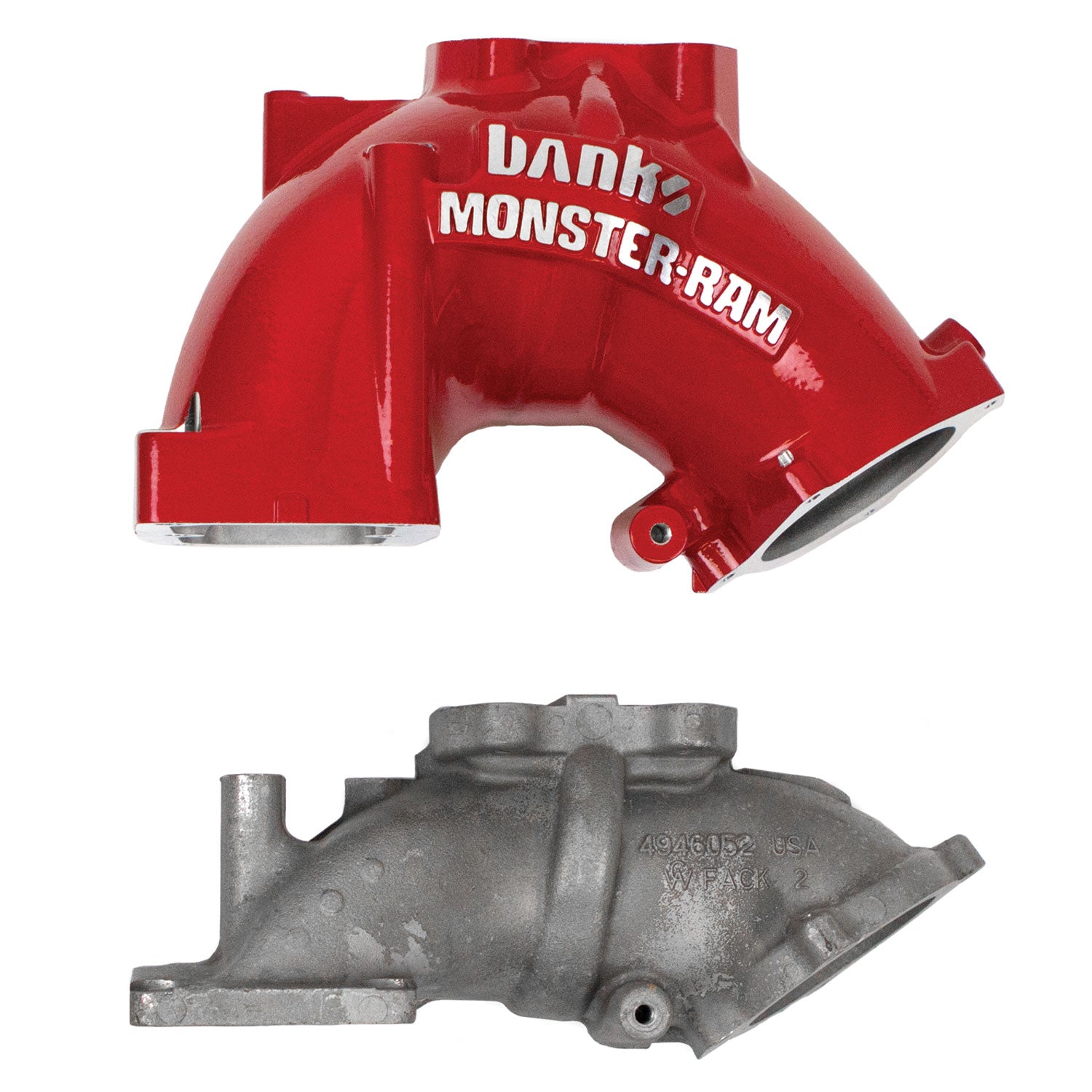 Monster-Ram Intake System for 19-24 Ram 2500/3500 6.7L Cummins Red Powdercoat Banks Power