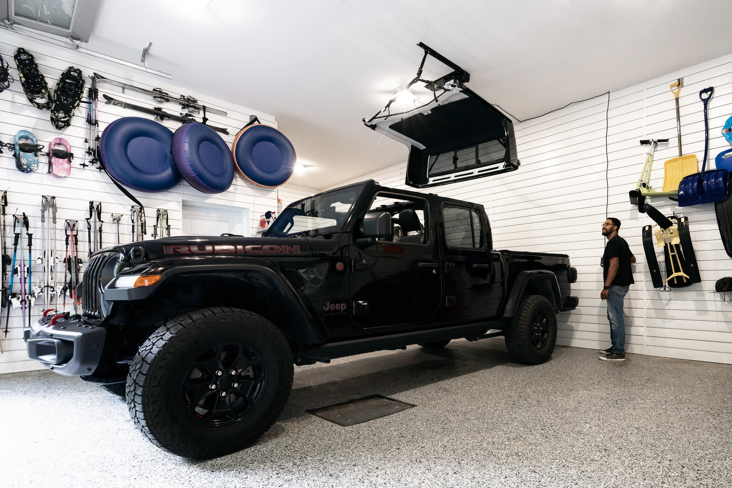 HOSS Hardtop Hoist Jeep 2018-26 Wrangler JL Black Bestop