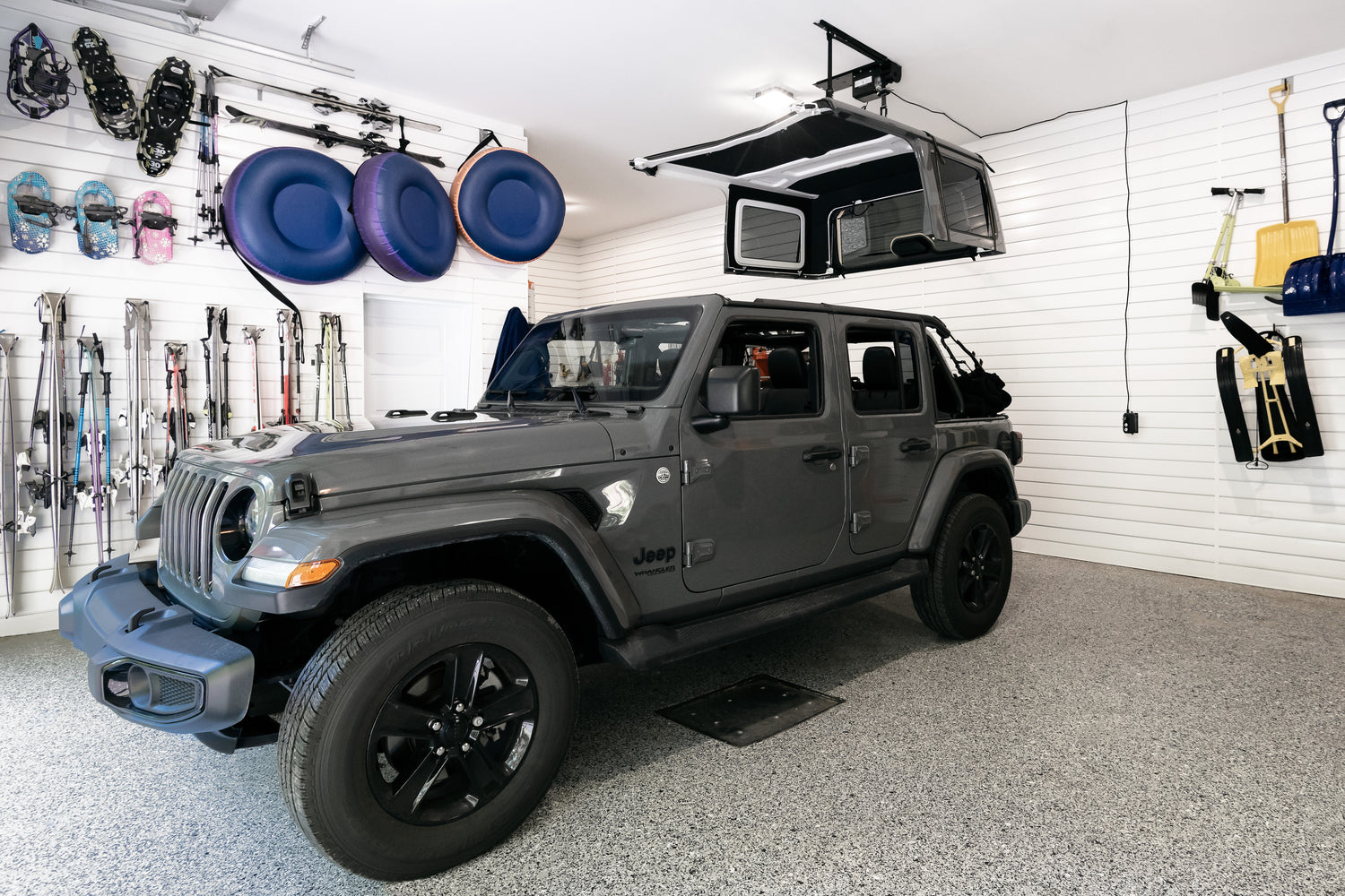 HOSS Hardtop Hoist Jeep 2018-26 Wrangler JL Black Bestop