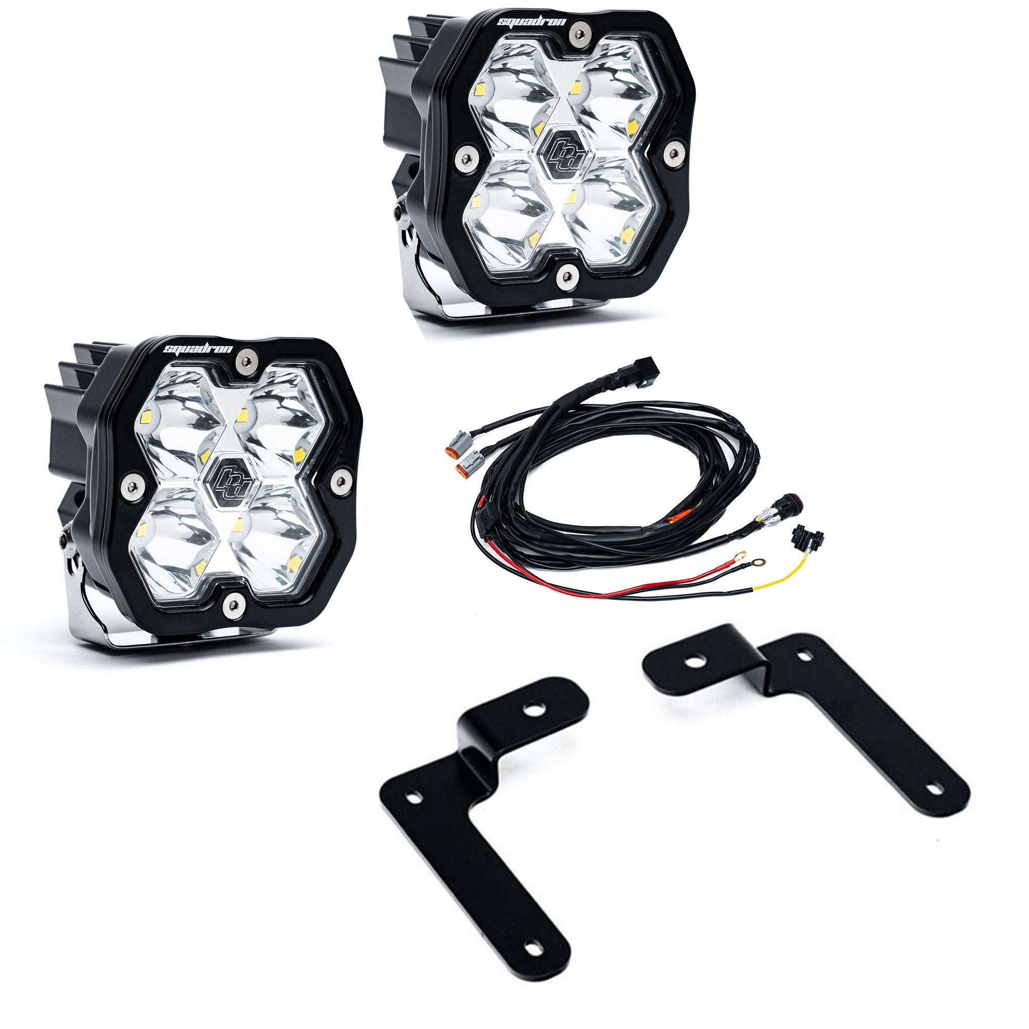 Squadron 2.0 Sport A-Pillar Light Kit Jeep 2018-26 Wrangler JL 2020-26 Gladiator JT Toggle Baja Designs