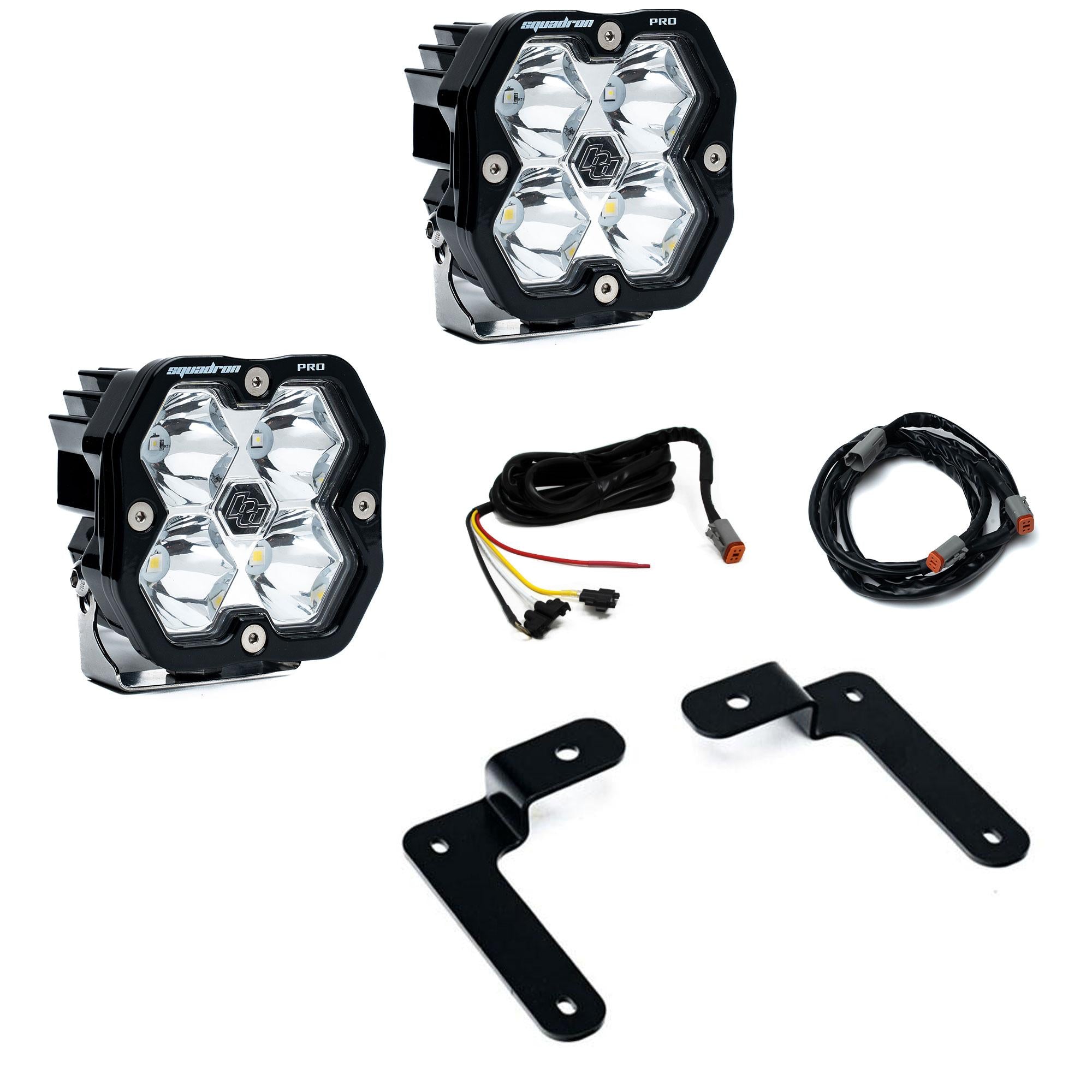 Squadron 2.0 Pro A-Pillar Light Kit Jeep 2018-26 Wrangler JL 2020-26 Gladiator JT Upfitter Baja Designs