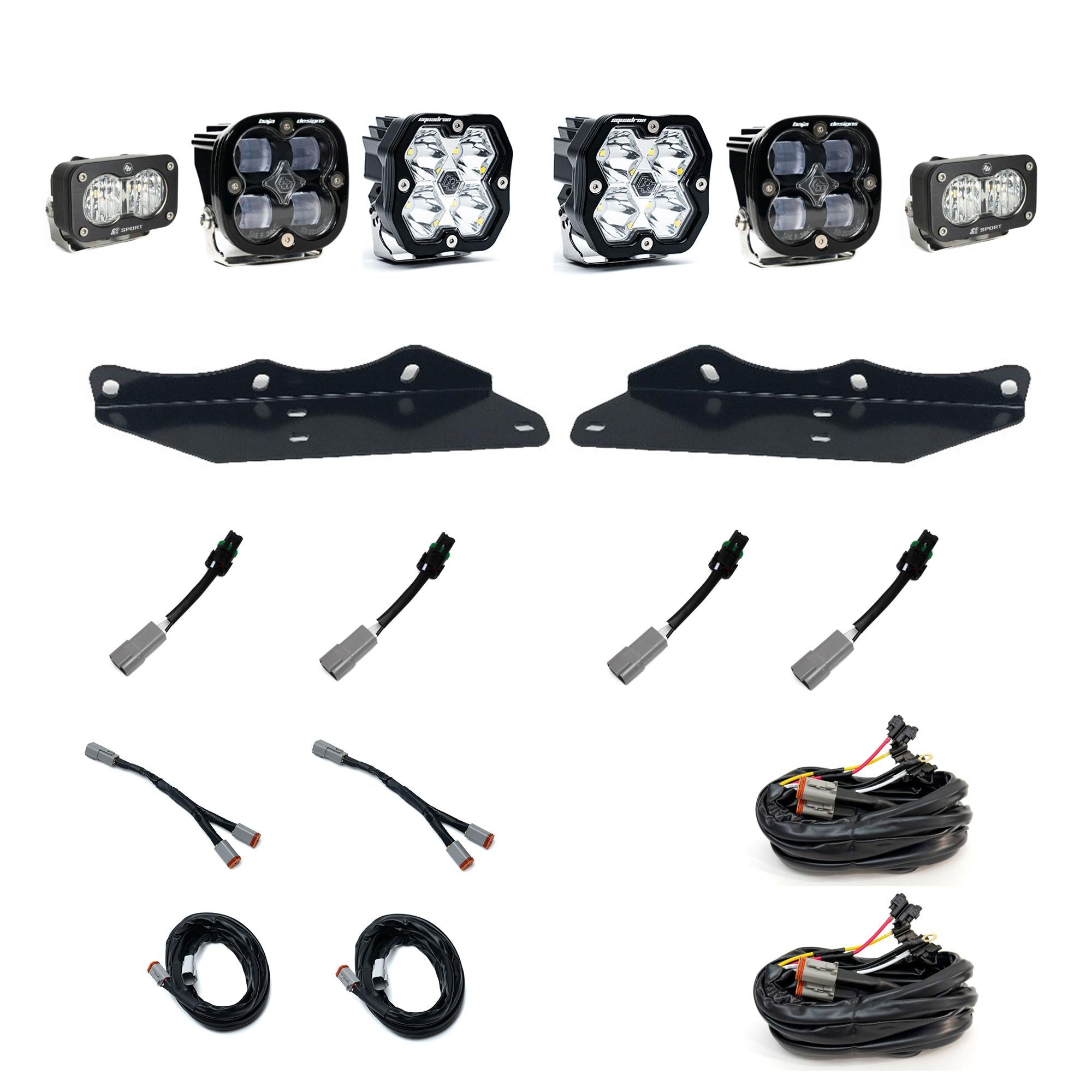 Squadron 2.0 Sport/Squadron Sae/S2 Sport Fog Pocket Light Kit Ford 2017-20 F-150 Raptor Clear Baja Designs
