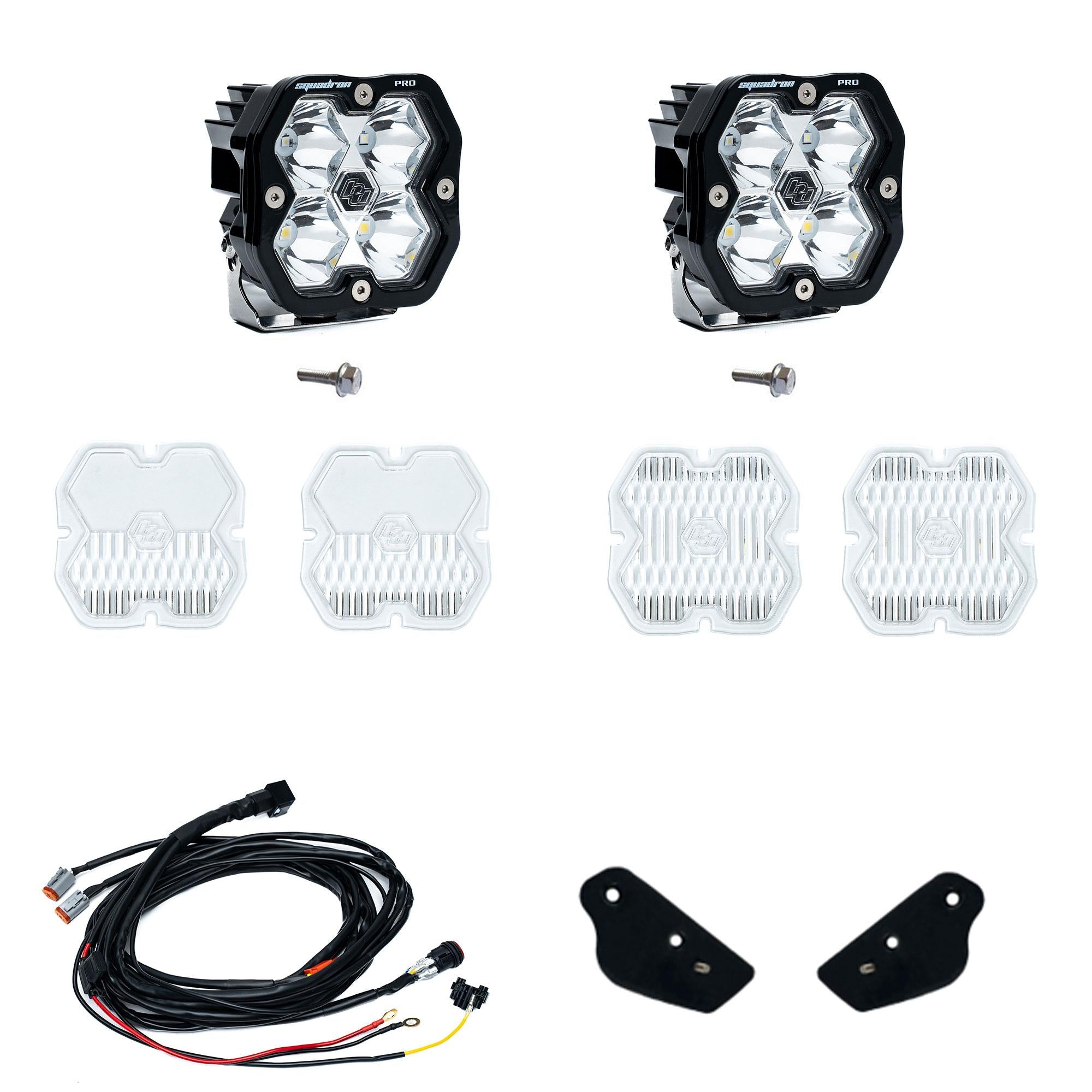Squadron 2.0 Pro A-Pillar Light Kit Ford 2021-27 Bronco 2022-24 Bronco Raptor Toggle Baja Designs