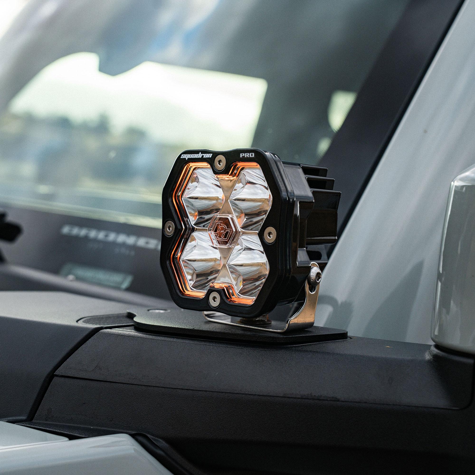 Squadron 2.0 Pro A-Pillar Light Kit Ford 2021-27 Bronco 2022-24 Bronco Raptor Toggle Baja Designs