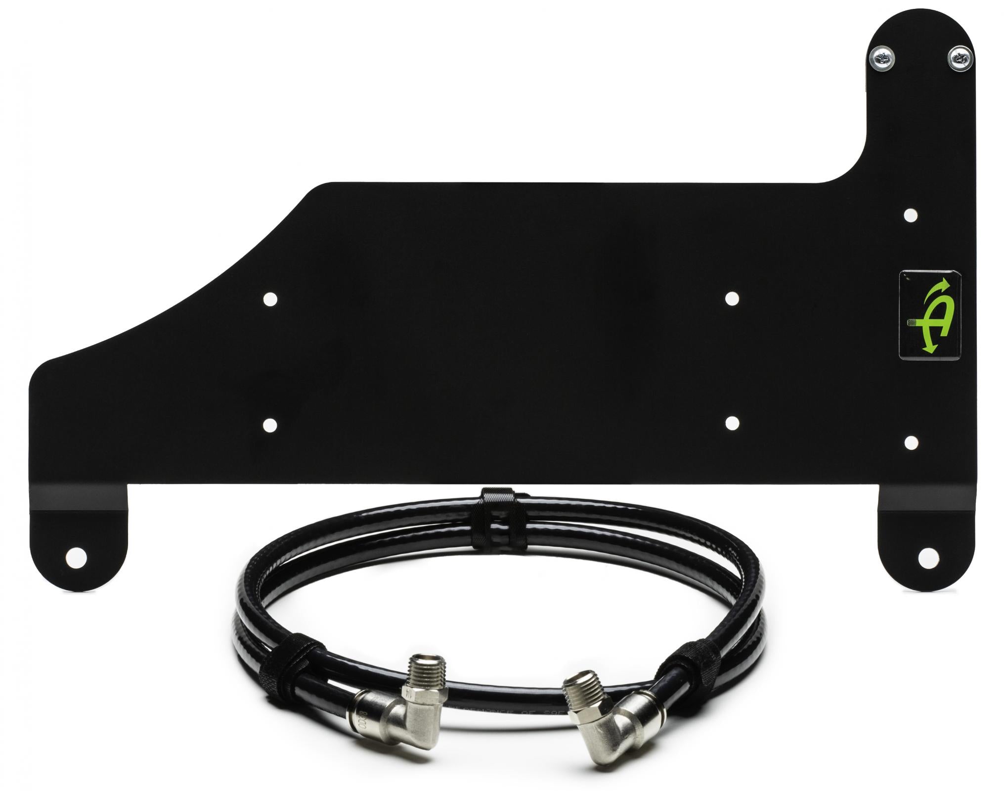 Jeep JL Air Compressor Mount And Connection Kit For 18-25 Jeep Wrangler JL Under Pass Seat for ARB Dual Air Compressor Black UP Down Air