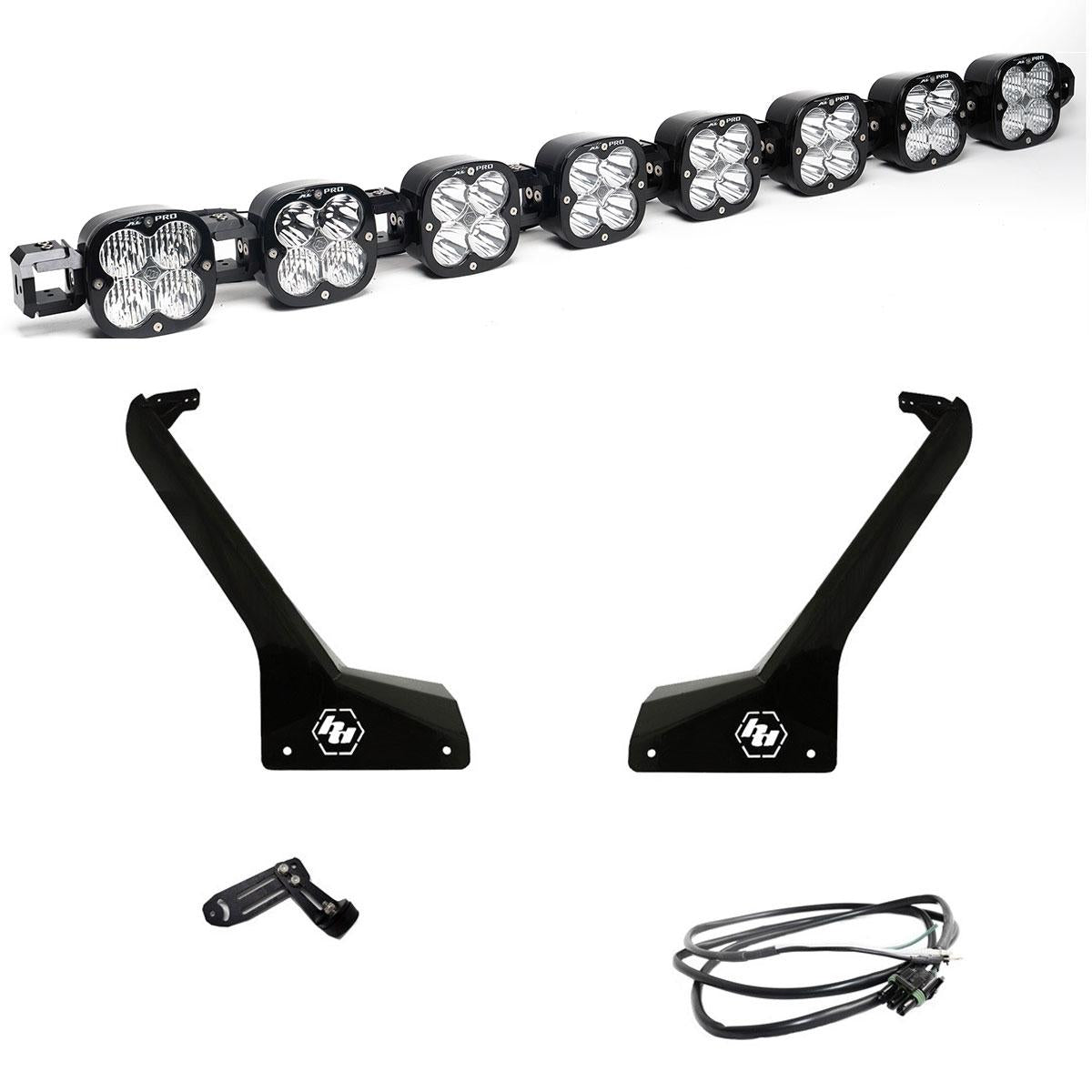 XL Pro Linkable Roof Mount Kit 20-26 Gladiator 18-26 Wrangler JL (Multi-Pattern Clear Upfitter Wiring)