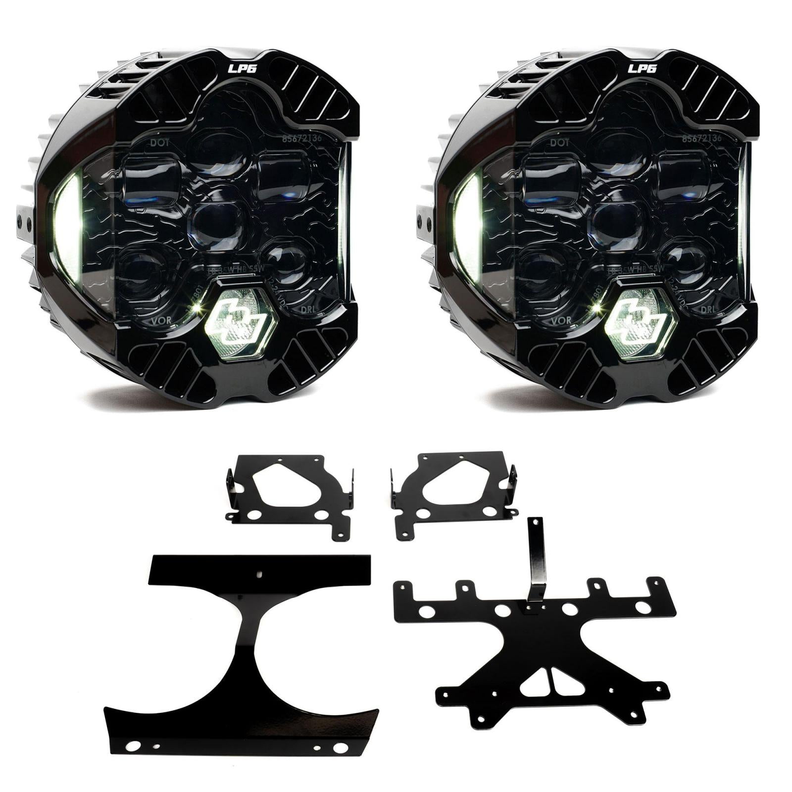 DOT LP6 LED Headlight Kit 2015-2024 Harley Davidson Road Glide (White)