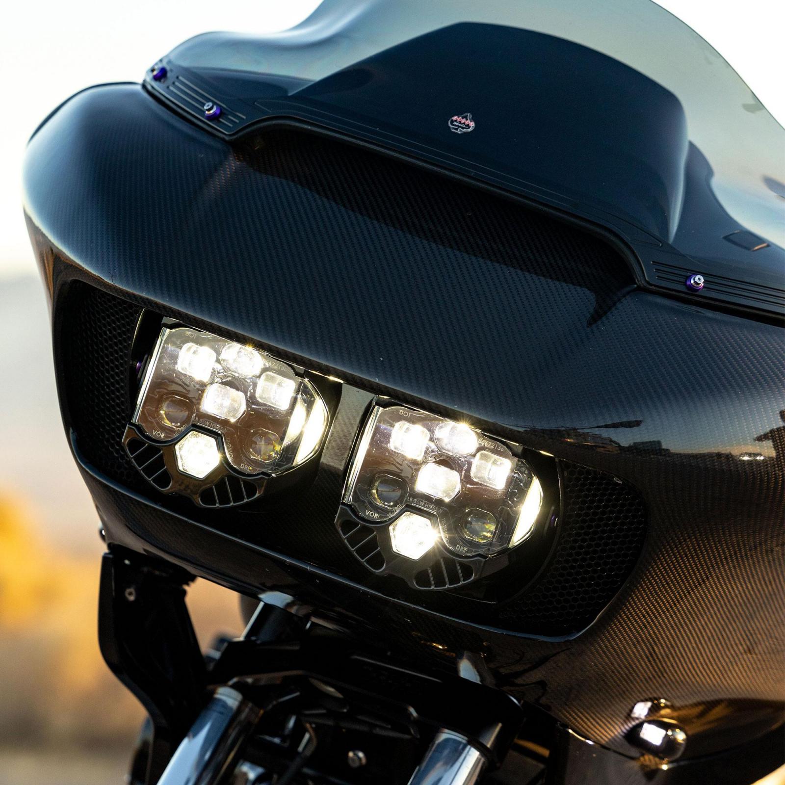 DOT LP6 LED Headlight Kit 2015-2024 Harley Davidson Road Glide (White)