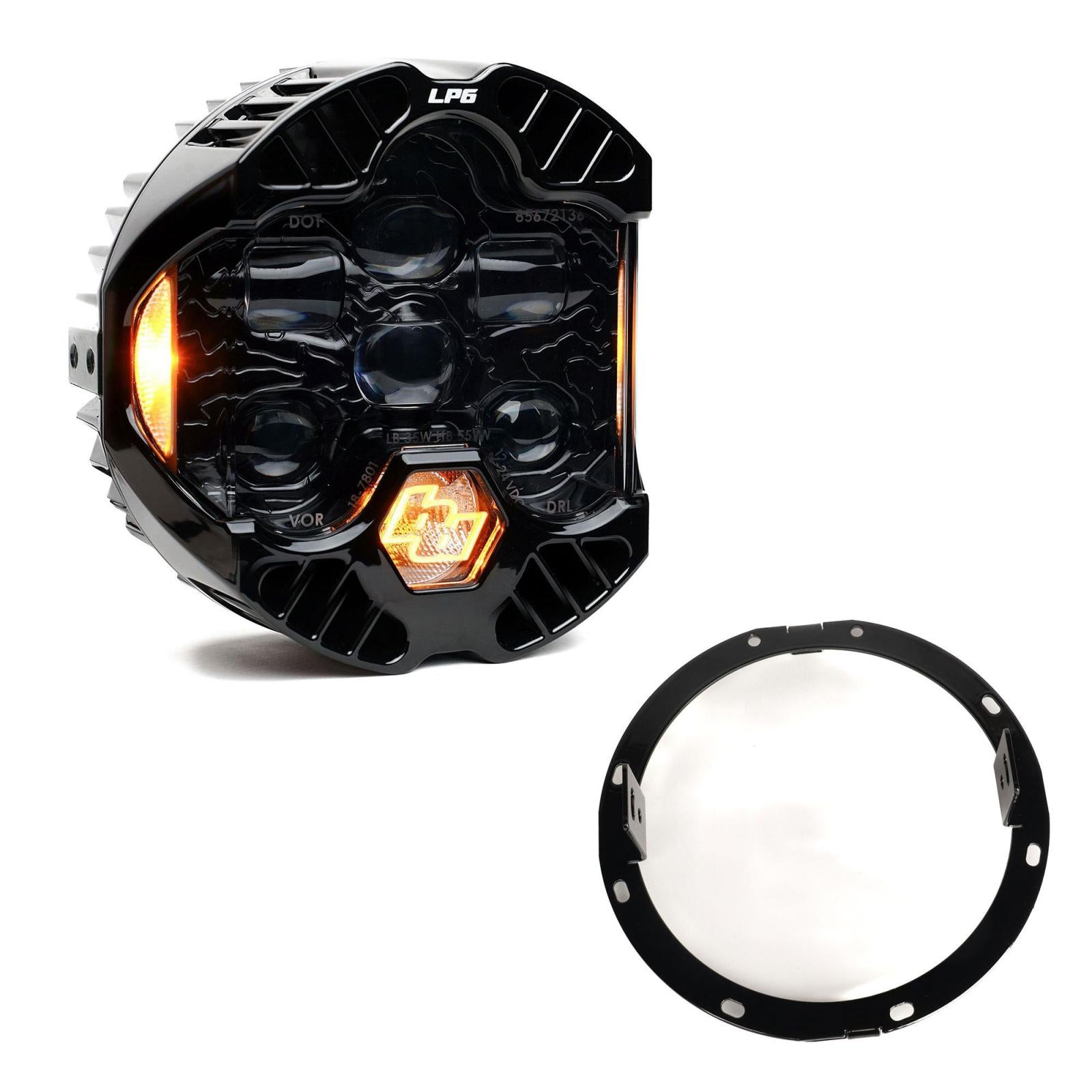 DOT LP6 LED Headlight Kit 2014-2023 Harley Davidson Street Glide (Amber)