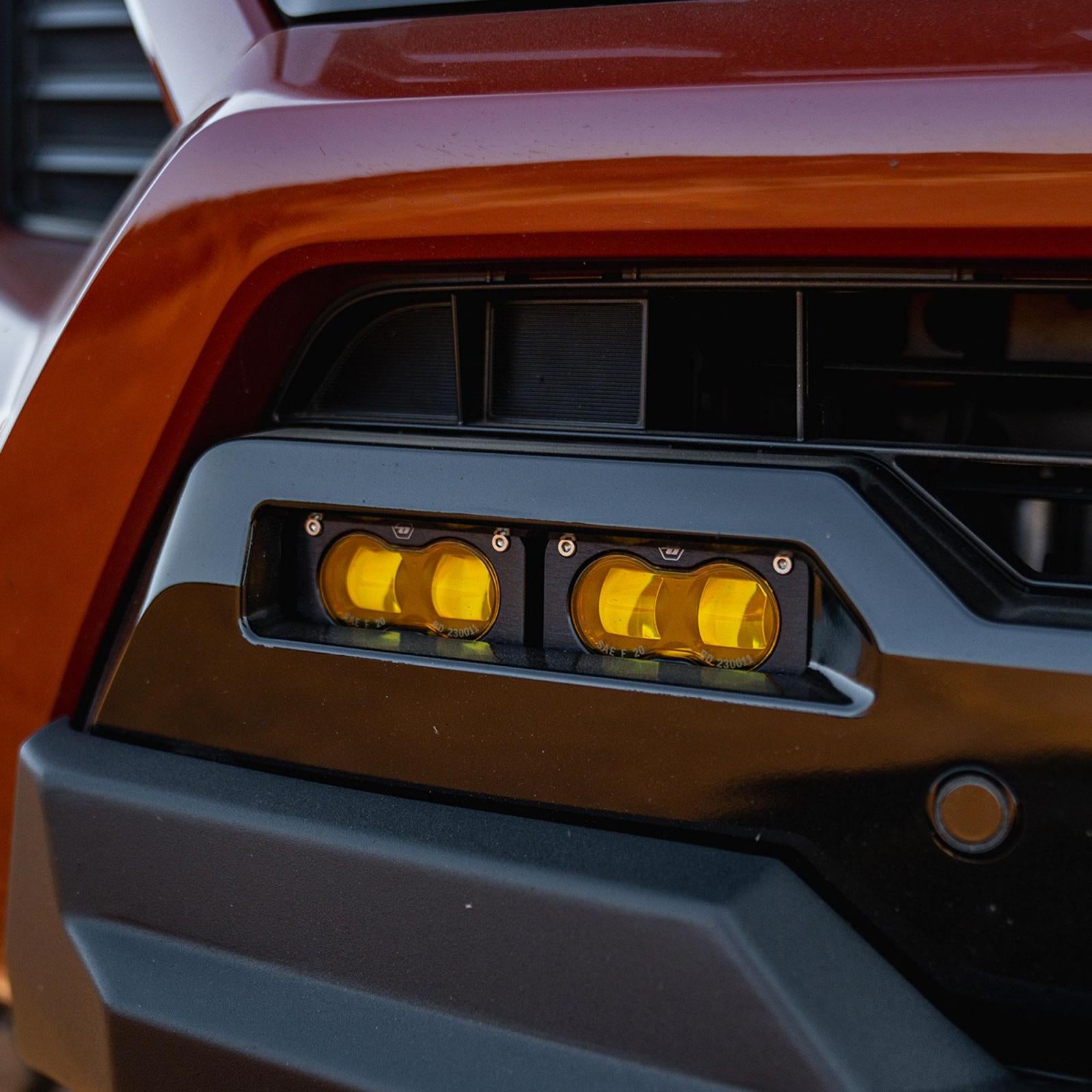 S2 SAE OEM Fog Light Replacement Kit 2024+ Toyota Tacoma TRD Pro/Trailhunter Amber