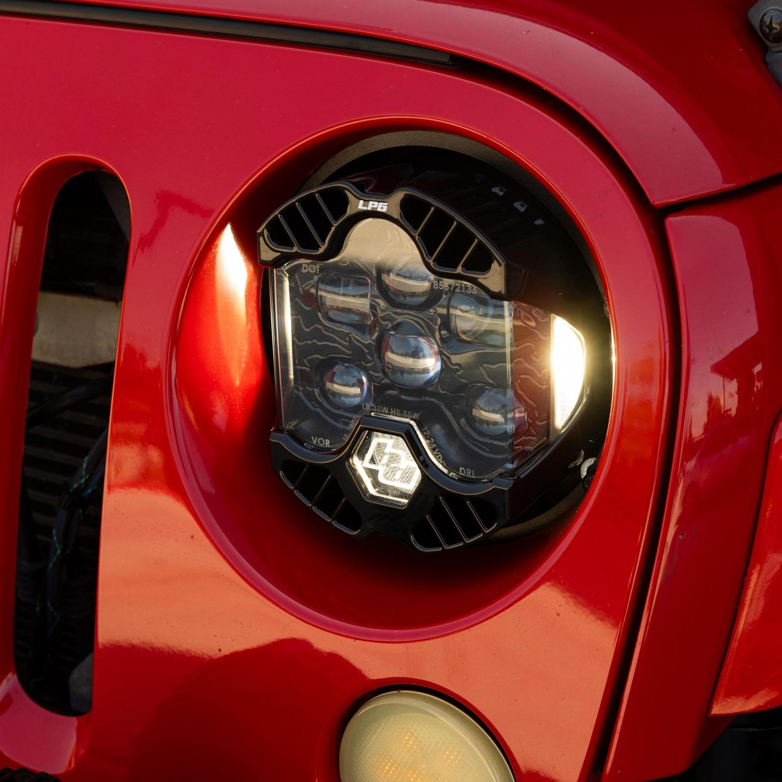DOT LP6 LED Headlight Kit Jeep 2007-2018 Wrangler JK w/LED Headlights (White)