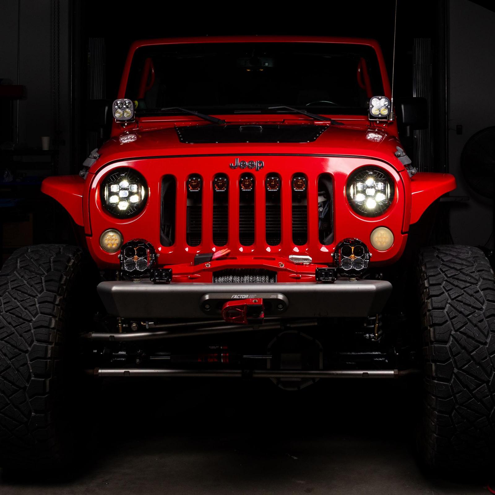 DOT LP6 LED Headlight Kit Jeep 2007-2018 Wrangler JK w/LED Headlights (White)